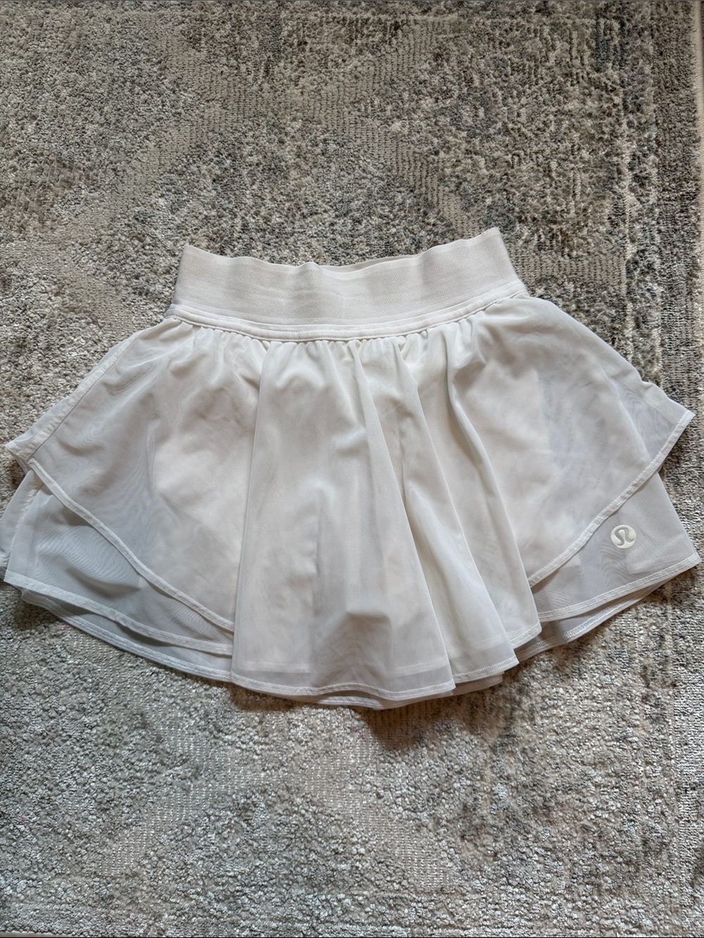 lululemon athletica Cream Layered Circle Skirt